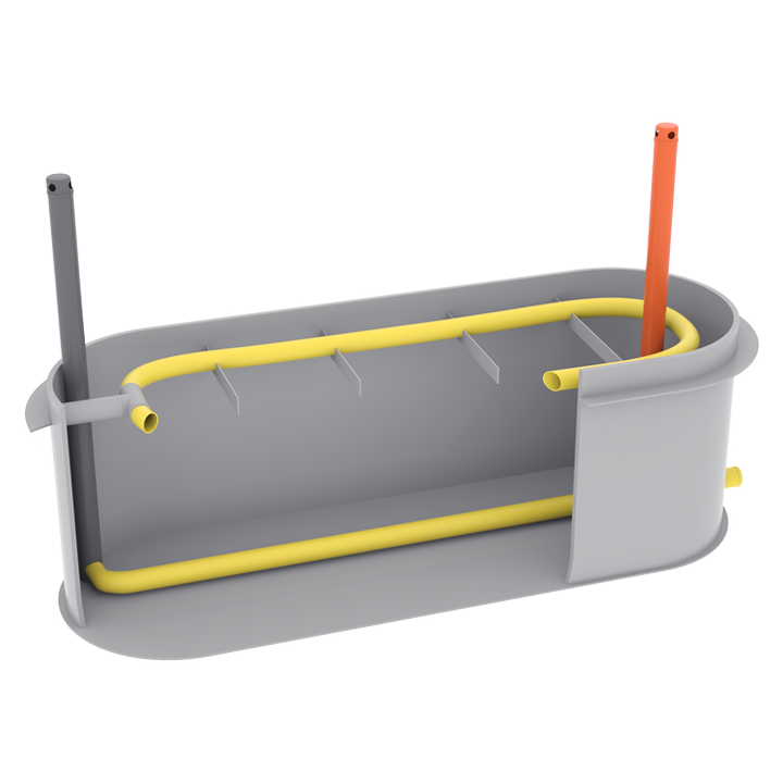 Septik k obetonování 3m3 + filtr 3-5 osob