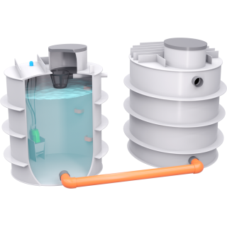 Set nádrž na vodu samonosná 20m3