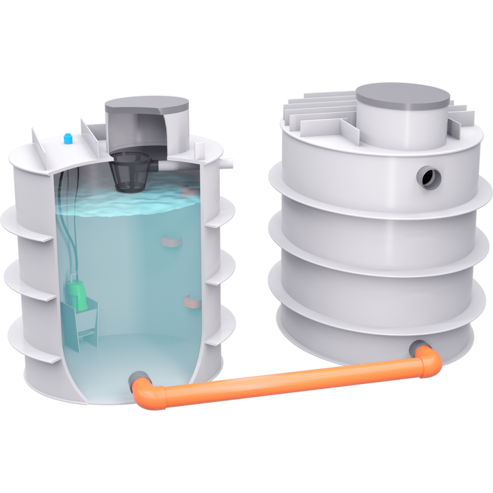 Set nádrž na vodu samonosná 45m3