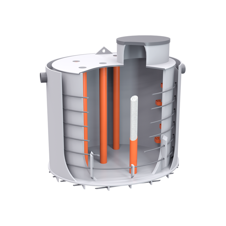 Set nádrž na vodu dvouplášťová 5m3