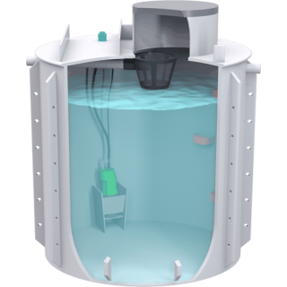 Set nádrž na vodu k obetonování 7m3