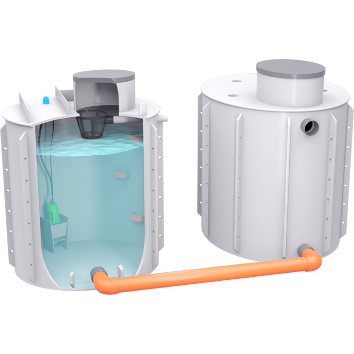 Set nádrž na vodu k obetonování 30m3