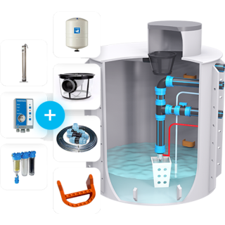 Set k obetonování 6m3 nádrž k zalévání a splachování WC